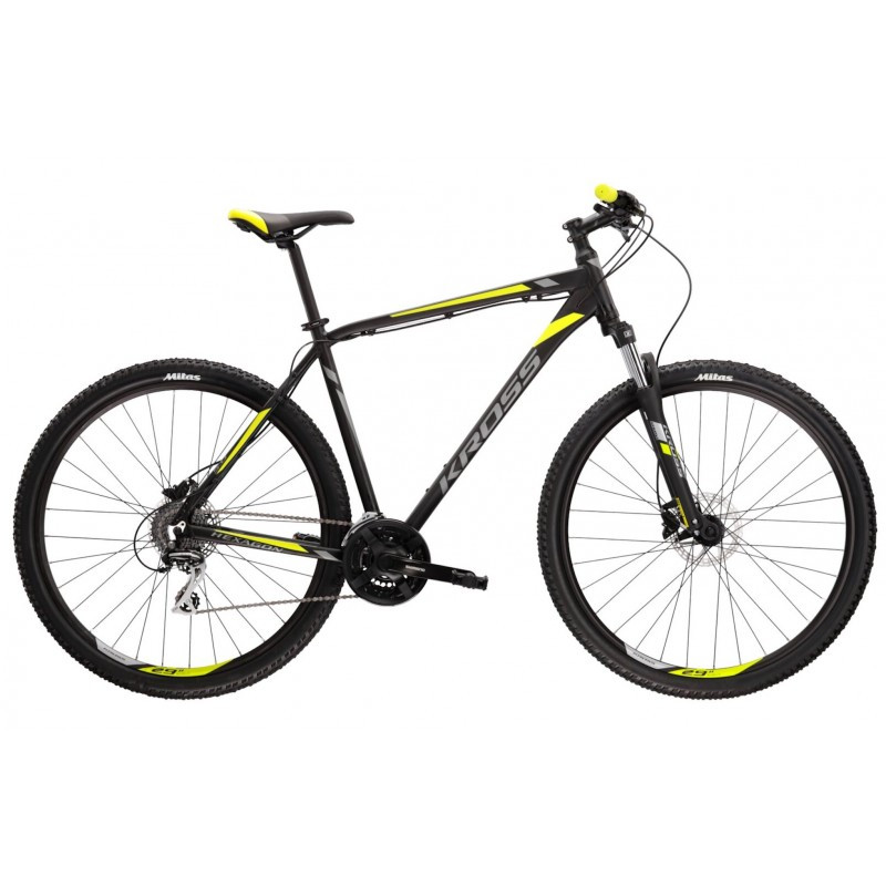 KROSS velosipēds HEXAGON 5.0 black/yellow 2022