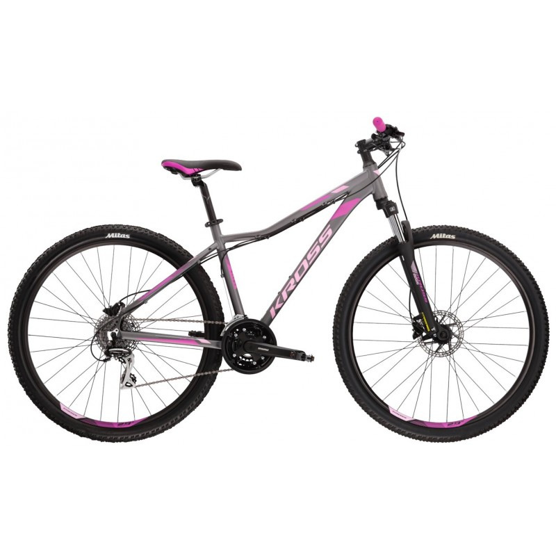 KROSS velosipēds LEA 5.0 pelēks/rozā 2022