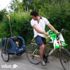 Bicycle trailer 'NFun for animals (blue)